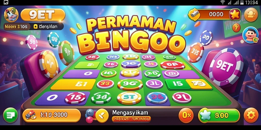 Tampilan permainan Bingo yang menegangkan dan menyenangkan di 9ET.
