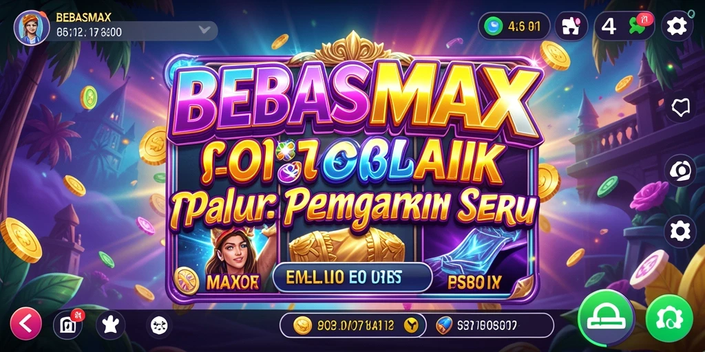 Tampilan gameplay BEBASMAX yang menarik dan penuh warna.