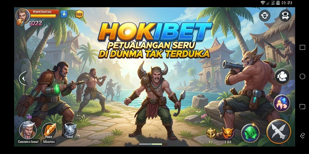 Tampilan gameplay HOKIBET yang menegangkan dan penuh aksi.
