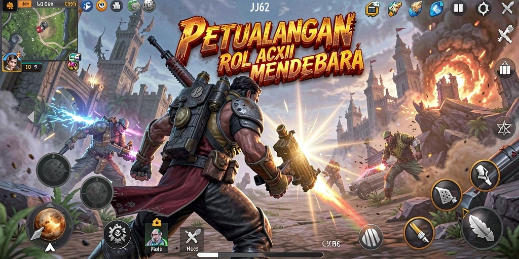Tampilan gameplay menakjubkan dari JJ62 dalam aksi ARPG yang mendebarkan.