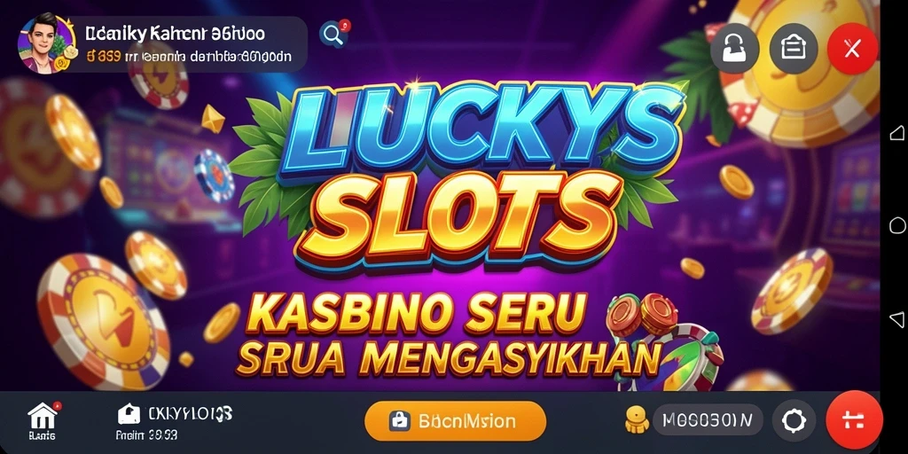Tampilan gameplay menarik LUCKYSLOTS dengan mesin slot yang beragam.