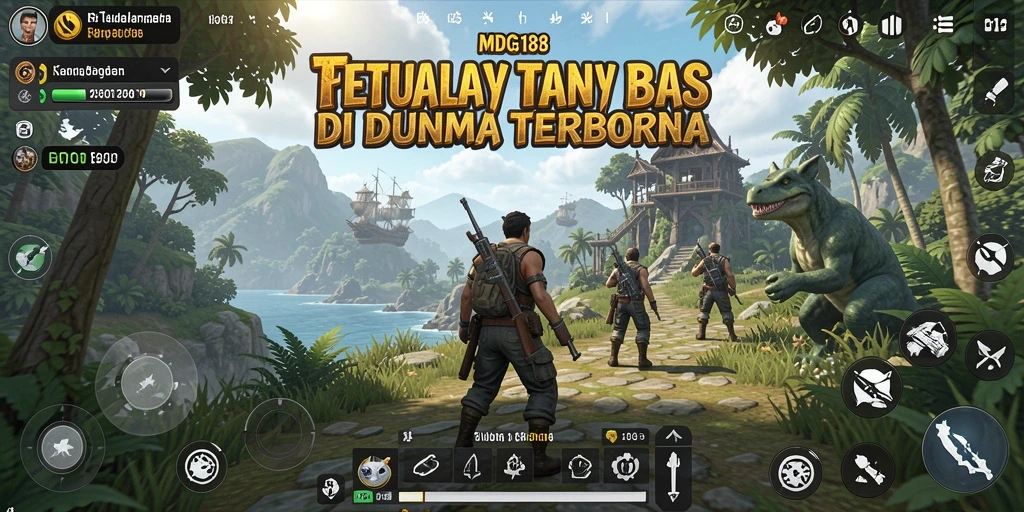 Screen gameplay MDG188 menampilkan petualangan seru di dunia terbuka.