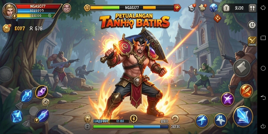 Tampilan seru pertarungan dalam NGASO77 dengan aksi mendebarkan.