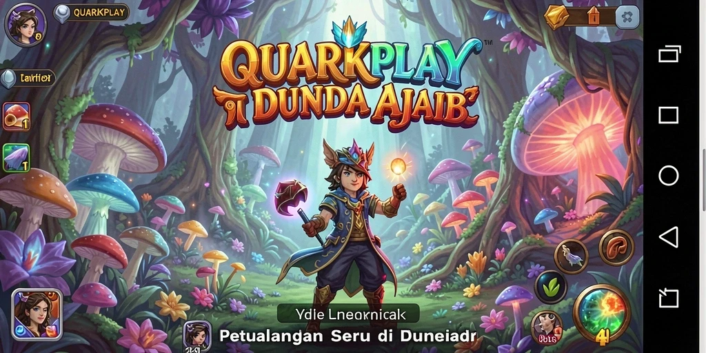 Tampilan mendebarkan dari gameplay QUARKPLAY di dunia petualangan.