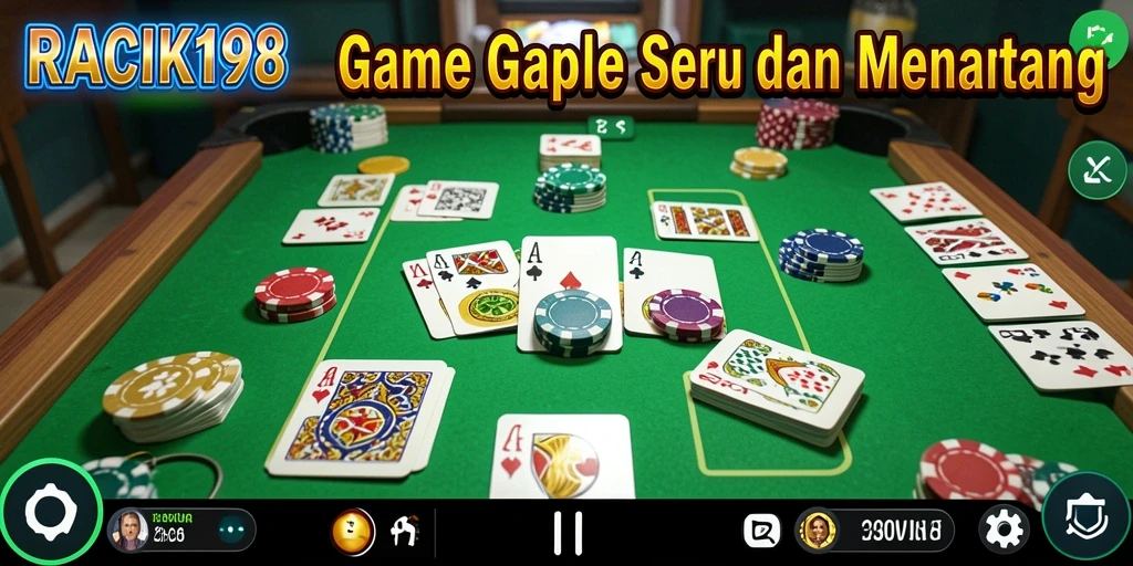 Tampilan gameplay Gaple yang seru dan interaktif.