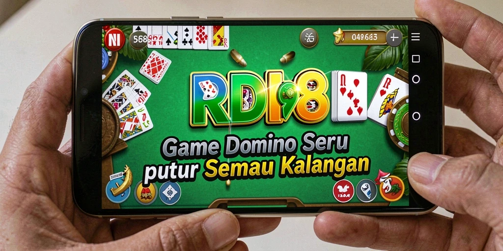 Tampilan menawan dari RDI88 yang menampilkan permainan Domino.