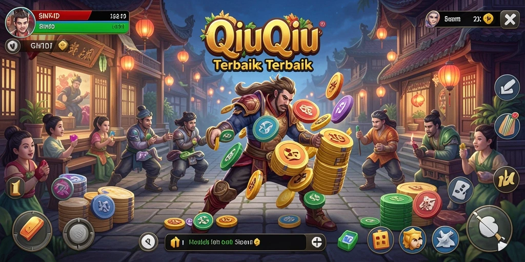 Tampilan gameplay QiuQiu yang menarik dan interaktif.