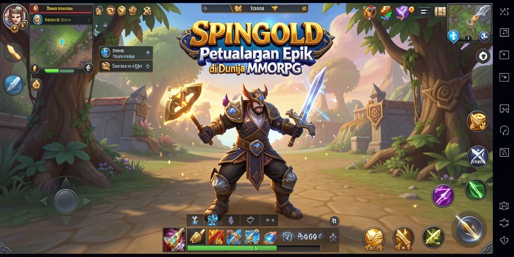 Gameplay <strong>SPINGOLD</strong> memperlihatkan aksi menakjubkan dalam dunia MMORPG.