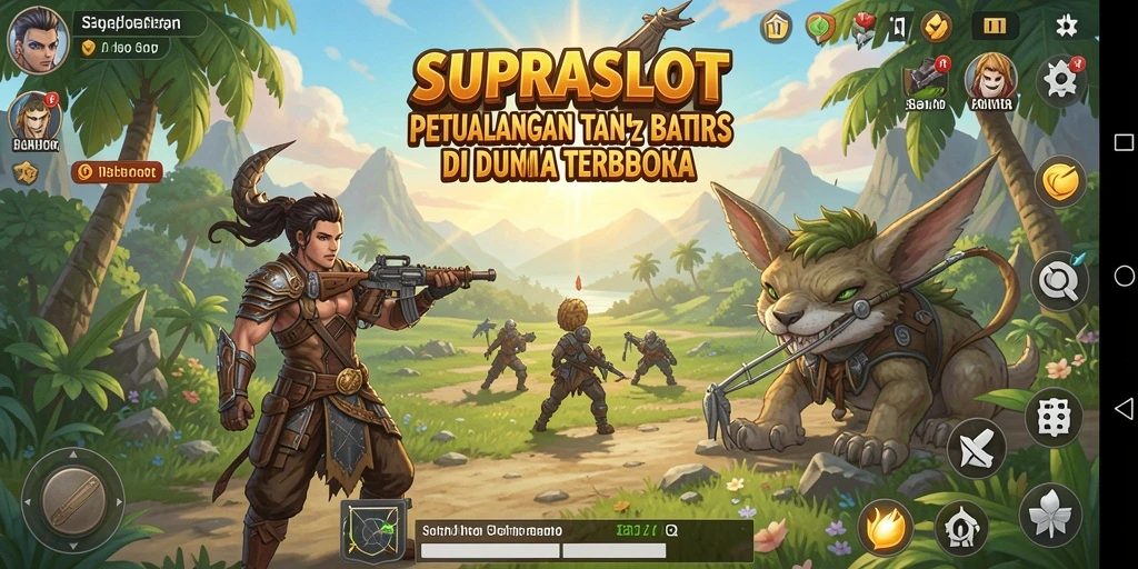 Tampilan gameplay menakjubkan dari dunia terbuka SUPRASLOT.