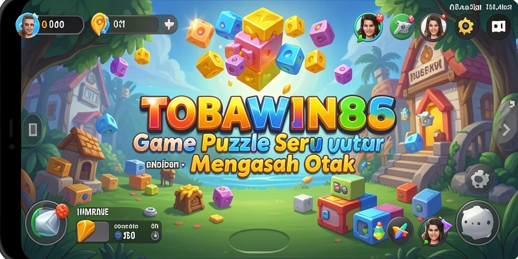 Screenshot gameplay TOBAWIN88 menampilkan tantangan puzzle seru.