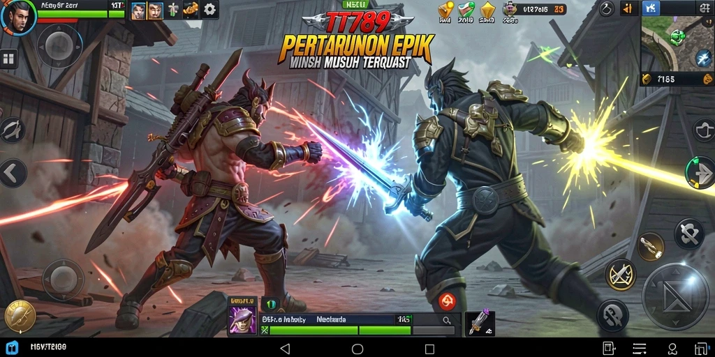 Tampilan gameplay <strong>TT789</strong> yang menarik dengan pertarungan intens.