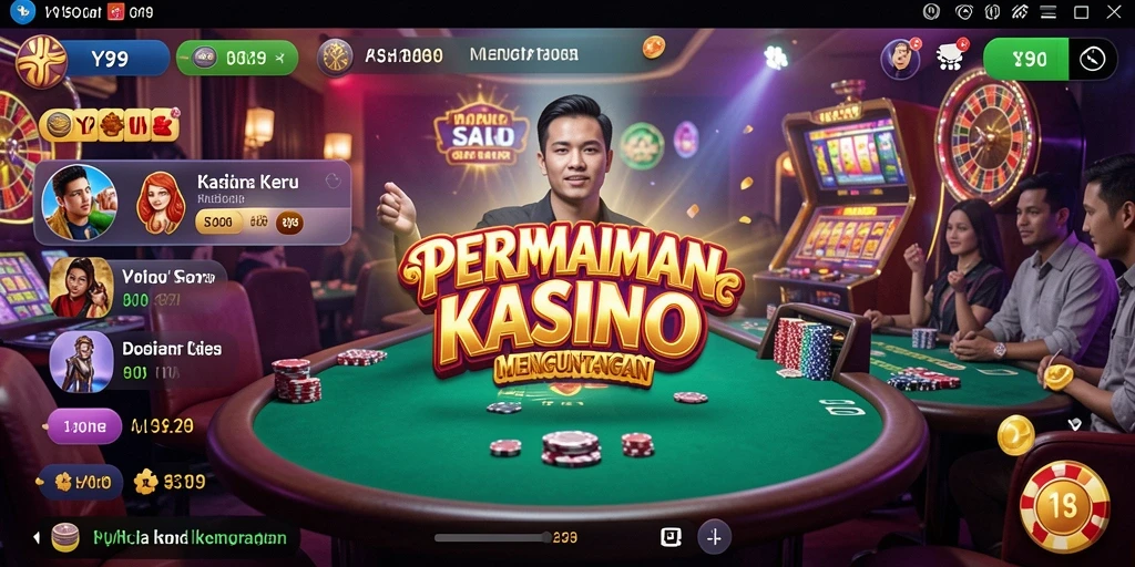Screenshot utama Y89 menampilkan gameplay seru Kasino yang menarik.